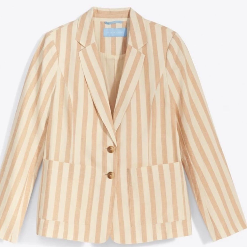 Draper James Blazer in Awning Stripe size 14 New with tags